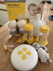 Máy hút sữa Medela Swing maxi Plus tích điện new / like new[BH 12 tháng]