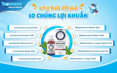 Dung dịch men 10 chủng Bioamicus Complete 10ml hỗ trợ cải thiện hệ vi sinh đường ruột, giảm rối loạn tiêu hóa (10ml)