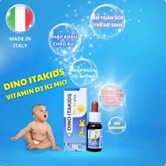 Dino Itakids D3 K2 Plus 10ml Bổ Sung Vitamin Hỗ Trợ Hấp Thu Canxi 2026 – Dino Itakids D3 K2 Plus Nhập Khẩu Ý Hỗ Trợ Phát Triển Chiều Cao Xương Răng Chắc Khỏe Cho Trẻ Sơ Sinh Từ 0 Tháng An Toàn Không Đường Không Chất Bảo Quản Chính Hãng Gia Tâm Pharma Giá Rẻ