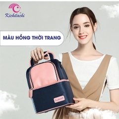 Balo Mẹ Bỉm Sữa 2 Tầng Giữ Nhiệt Bảo Quản Sữa Kichilachi