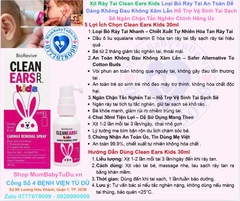 Clean Ears Kids 30ml Xịt Ráy Tai Cho Bé Từ 2 Tháng Của Úc 2026 – Xịt Ráy Tai Clean Ears Kids Loại Bỏ Ráy Tai An Toàn Dễ Dàng Không Đau Không Xâm Lấn Hỗ Trợ Vệ Sinh Tai Sạch Sẽ Ngăn Chặn Tắc Nghẽn Chính Hãng Úc Giá Rẻ