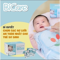 GẠC RƠ LƯỠI VỆ SINH RĂNG MIỆNG BICARE ( 10 GÓI , 30 GÓI ) 0M+