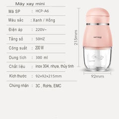 Máy Xay 6 Lưỡi- Máy Xay Đa Năng HATTIECS 0.3L