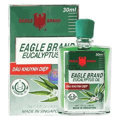 Tinh Dầu Khuynh Diệp Con Ó 2 Nắp Eagle Brand Eucalyptus Oil 30ml – Giữ ấm, giảm cảm cúm, thông mũi hiệu quả cho bé