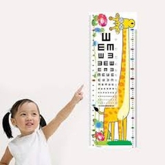 Thước đo chiều cao, decal dán tường 3d cho bé