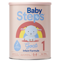 Sữa dê Baby Steps số 1 900g cho bé 0-6 tháng tuổi dị ứng đạm sữa bò là sữa dê Baby Steps không đạm sữa bò không lactose an toàn tăng cân cao cấp từ Baby Steps