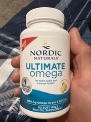Dầu Cá Omega-3 Nordic Naturals Ultimate Omega 1280mg (180 Viên): Đỉnh Cao Chăm Sóc Não Bộ Và Tim Mạch