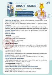 Dino Itakids D3 K2 Plus 10ml Bổ Sung Vitamin Hỗ Trợ Hấp Thu Canxi 2026 – Dino Itakids D3 K2 Plus Nhập Khẩu Ý Hỗ Trợ Phát Triển Chiều Cao Xương Răng Chắc Khỏe Cho Trẻ Sơ Sinh Từ 0 Tháng An Toàn Không Đường Không Chất Bảo Quản Chính Hãng Gia Tâm Pharma Giá Rẻ