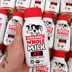 Sữa Tươi A2 Organic Whole Milk Mỹ (Thùng 18 Hộp x 240ml): Giải Pháp Tiêu Hóa Khỏe Mạnh Cho Bé