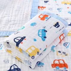 Chăn Xô Sợi Cotton 4 Lớp Bo Viền, Chăn Xô Aden Sợi Cotton