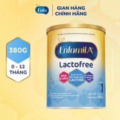 Sữa Bột Enfamil A+ Lactofree 380g Cho Bé 0-12 Tháng Dành Cho Trẻ Không Dung Nạp Đường Lactose 2026 – Enfamil A+ Lactofree Không Lactose Hỗ Trợ Tiêu Hóa Tăng Cân Khỏe Mạnh Cho Bé Dị Ứng Lactose Chính Hãng Mỹ Giá Rẻ