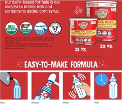 Sữa Earth’s Best Organic Infant Formula 595g Đỏ Cho Bé 0-12 Tháng - Mỹ 2026 – Sữa Hữu Cơ Không GMO Hỗ Trợ Phát Triển Não Bộ Xương Chiều Cao Miễn Dịch Chính Hãng Mỹ Giá Rẻ