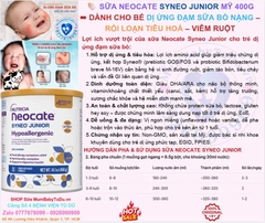 🌟 SỮA NEOCATE SYNEO JUNIOR CHO TRẺ DỊ ỨNG ĐẠM SỮA BÒ – CÔNG THỨC DINH DƯỠNG CHUYÊN BIỆT CHO TRẺ 1-10 TUỔI, HỖ TRỢ TIÊU HÓA & MIỄN DỊCH VƯỢT TRỘI! 🌟