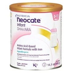 Sữa Neocate Infant DHA/ARA 400g Chính Hãng : Review Chi Tiết, Giá Bán, Thành Phần, Lợi Ích, Cách Pha Cho Bé Dị Ứng Đạm Sữa Bò Nặng, Rối Loạn Tiêu Hóa, Viêm Ruột, Hấp Thu Kém