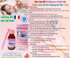 Siro Hạ Sốt Doliprane 2.4% Sans Sucre 100ml Từ Pháp 2026 – Siro Doliprane Giảm Đau Hạ Sốt Hiệu Quả Cho Trẻ Không Đường An Toàn Dễ Uống Hương Trái Cây Paracetamol Chính Hãng Sanofi Giá Rẻ Cho Bé Sơ Sinh Từ 3kg Đến 26kg