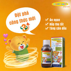 Siro ăn ngon Fitobimbi Appetito, Giảm biếng ăn cho bé, giúp bé hấp thu dinh dưỡng hiệu quả (Chai 200ml)