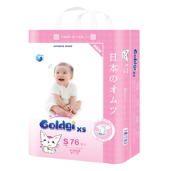 Bỉm Tã dán Goldgi X5 size S 76 miếng (cho bé 4 - 8kg)