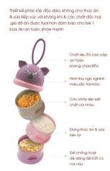 HỘP CHIA SỮA & THỨC ĂN 3 TẦNG TIỆN LỢI