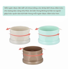 HỘP CHIA SỮA & THỨC ĂN 3 TẦNG TIỆN LỢI