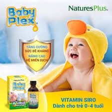 Vitamin cho bé Natures Plus Baby Plex Animal Parade 60ml của Mỹ