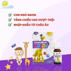 Siro Bổ Sung Vitamin Tăng Chiều Cao Cho Bé Lineabon K2+D3 Ergopharm 10ml