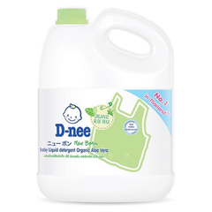 Nước Giặt Xả Dnee Baby Liquid Detergent Organic Aloe Vera Thái Lan 3000ml (Màu Xanh Lá)