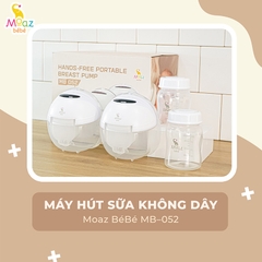 🤱 Máy Hút Sữa Không Dây Moaz BéBé MB – 052 (Mẫu Đơn) – Nhỏ Gọn, Êm Ái, Hút Mạnh, Ghi Nhớ Thông Minh