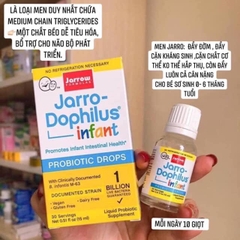 Men đẩy đờm Jarro Dophilus infant Probiotic Drops (0-6 tháng) chai 15ml từ Mỹ