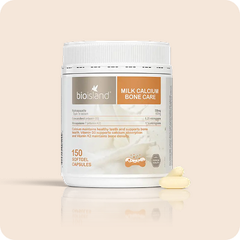 Bio Island Milk Calcium Bone Care – Bổ Sung Canxi Từ Sữa Bò Với Vitamin D3 K2 Hỗ Trợ Xương Khỏe Mạnh, Duy Trì Mật Độ Xương