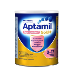 Sữa Bột Aptamil Pepti Junior Úc 450g cho bé dị ứng đạm sữa bò từ 0-12 tháng