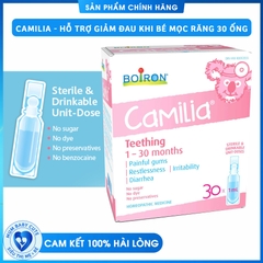 Camilia - Hỗ Trợ Giảm Đau Khi Bé Mọc Răng từ 1m - 30m ( 30 ống) - Canada