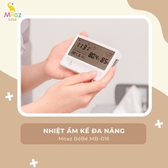 🌡️ Nhiệt Ẩm Kế Trong Nhà Moaz Bébé MB – 016 – Đo Nhiệt Độ, Độ Ẩm, Xem Ngày Giờ Chính Xác Cho Cả Gia Đình
