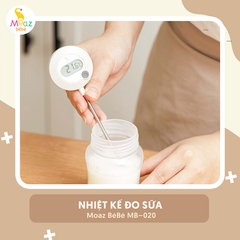 Nhiệt Kế Đo Sữa Moaz BéBé MB-020 – Nhiệt Kế Đo Nhiệt Độ Nước Pha Sữa Cho Bé Sơ Sinh Chính Xác Nhanh 5s, Phạm Vi -20 Đến 250°C Đo Nước Tắm Đồ Ăn Dặm, Giữ Dưỡng Chất Sữa