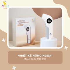 Nhiệt Kế Hồng Ngoại Moaz BéBé MB-097 – Nhiệt Kế Đo Nhiệt Độ Cho Bé Sơ Sinh Chính Xác Nhanh Chóng, Lưu Trữ Kết Quả Chuyển Đổi Độ F C Nhỏ Gọn Tiện Lợi