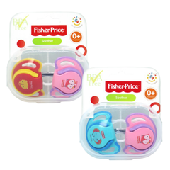 Set 2 núm ti giả ngậm silicon Fisher Price cho bé 0M+