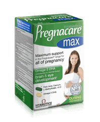 Vitamin tổng hợp cho bà bầu Pregnacare Max 84 viên tăng cường hệ miễn dịch cho cả mẹ và bé, giảm tình trạng ốm nghén Anh Quốc