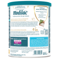 Sữa bột đạm gạo Modilac Expert Riz 3 dành cho trẻ bị ứng đạm bò, bất dung nạp lastose từ 12-36tháng - 800g