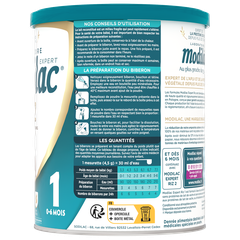 Sữa bột đạm gạo Modilac Expert Riz 1 dành cho trẻ bị ứng đạm bò, bất dung nạp lastose từ 0-6 tháng - 800g
