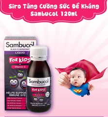 Siro Sambucol tăng cường sức đề kháng (120ml) 1 - 12 tuổi