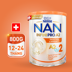 Sữa Bột NAN INFINIPRO A2 Số 2 800g Cho Trẻ 1-2 Tuổi – Dinh Dưỡng Toàn Diện