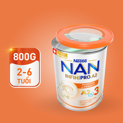 Sữa Bột NAN INFINIPRO A2 Số 3 800g Cho Trẻ 2-6 Tuổi – Dinh Dưỡng Toàn Diện
