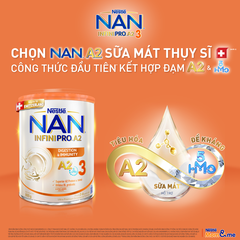 Sữa Bột NAN INFINIPRO A2 Số 3 800g Cho Trẻ 2-6 Tuổi – Dinh Dưỡng Toàn Diện