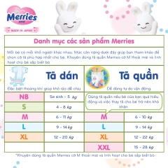 Tã/bỉm quần Merries Đủ Size cho bé NỘI ĐỊA NHẬT BẢN