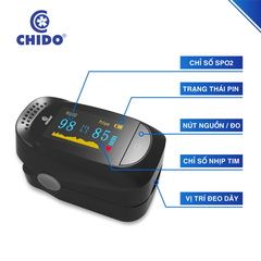 Máy đo nồng độ oxy máu SpO2 CHIDO NHẬT BẢN