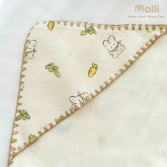 Ủ choàng có đai Muslin 3 lớp chính hãng Molli cao cấp