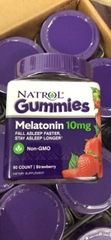 Kẹo ngủ ngon, hỗ trợ giấc ngủ Natrol Gummies Melatonin  10mg của Mỹ