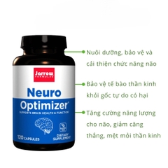 Viên Uống Bổ Não, Tăng Cường Trí Nhớ Jarrow Neuro Optimizer (120 Viên/Lọ)