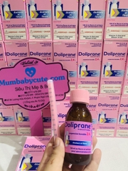 [Date T1/T2.2025] Siro Hạ Sốt Doliprane vị trái cây 100ml cho bé từ 3 tháng trở lên Pháp