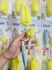Dụng Cụ Cọ Rửa Bình Sữa 2 Chi Tiết KICHI Xốp Xoay 360 Độ