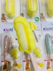 Dụng Cụ Cọ Rửa Bình Sữa 2 Chi Tiết KICHI Xốp Xoay 360 Độ